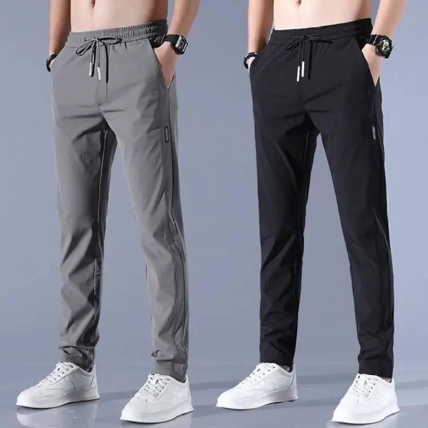 Combo of Men's NS Lycra Track Pants - Pack of 2