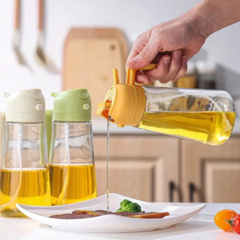Sprayable And Pourable Oil Bottle