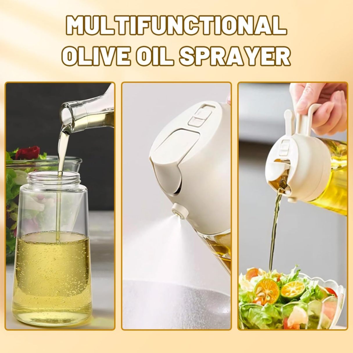 Sprayable And Pourable Oil Bottle