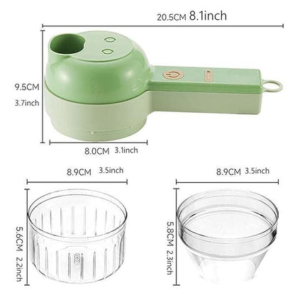 4-in-1 Portable Electric Vegetable Cutter Set&nbsp;
