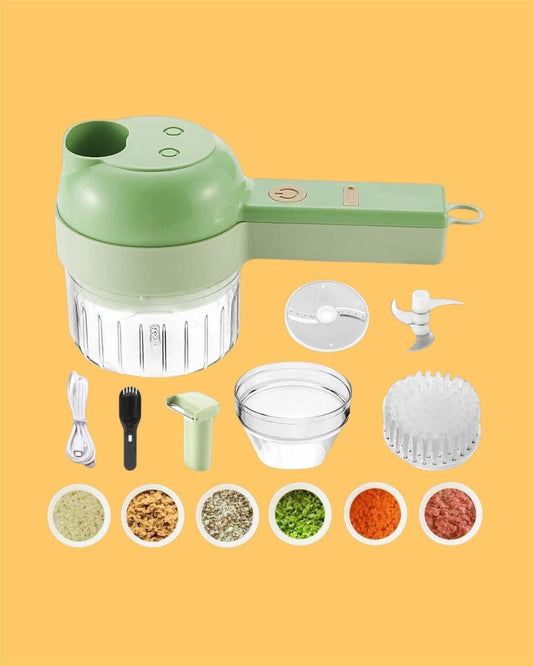 4-in-1 Portable Electric Vegetable Cutter Set&nbsp;