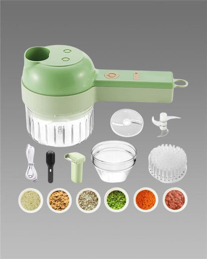 4-in-1 Portable Electric Vegetable Cutter Set&nbsp;